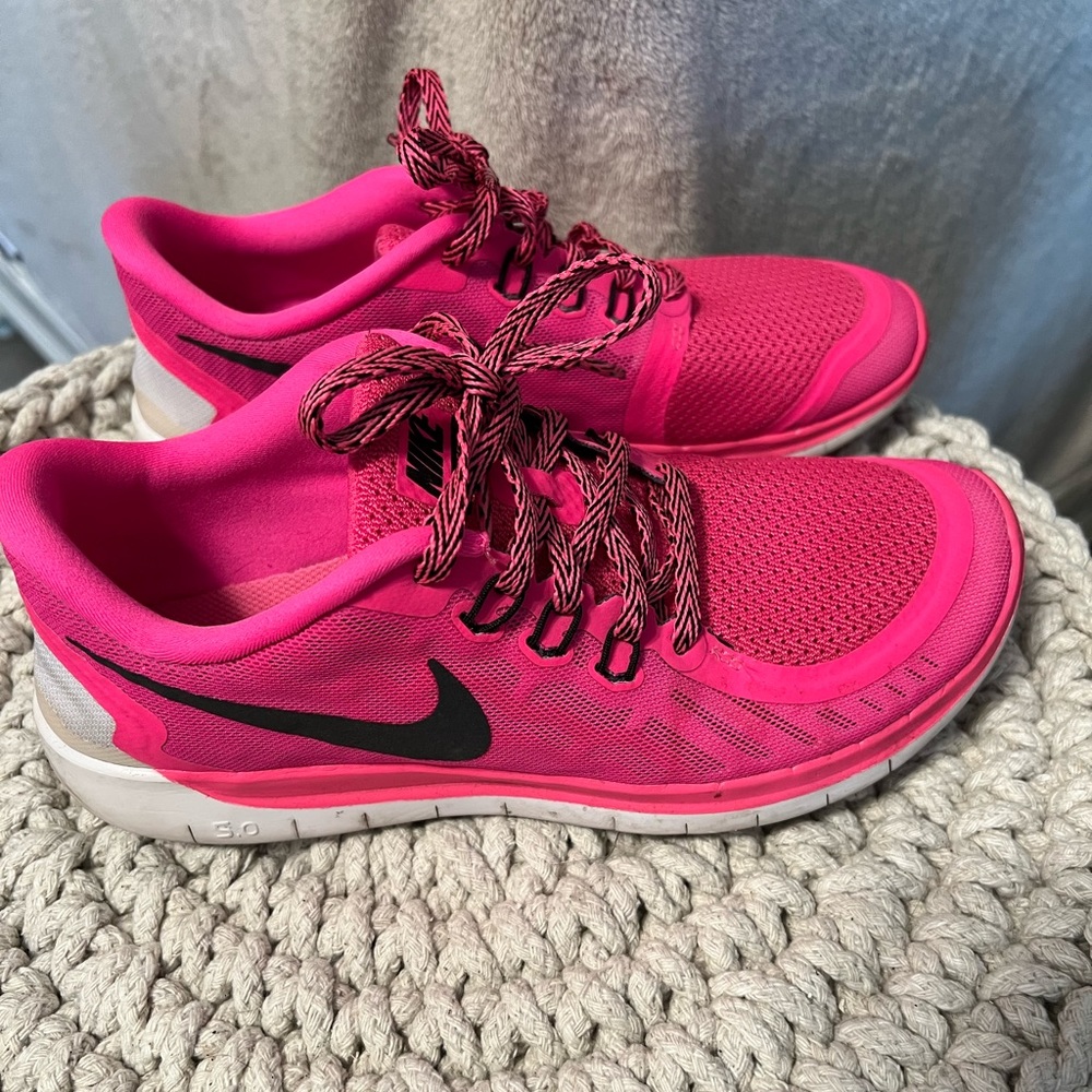 Pink & black Nike sneakers